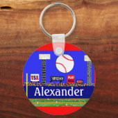 Nieuwe Kinder sport Baseball Keychain Party Favor  (Voorkant)