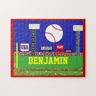 Nieuwe Kinder sport Baseball Puzzle Personalized G Legpuzzel