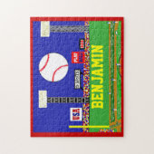 Nieuwe Kinder sport Baseball Puzzle Personalized G Legpuzzel (Verticaal)