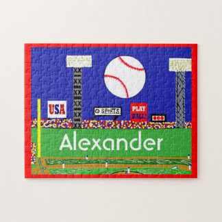 Nieuwe Kinder sport Baseball Puzzle Personalized G Legpuzzel