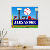 Nieuwe Kinder sport Baseball Speciaal Poster Kunst (Keuken)