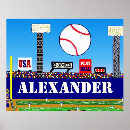 Nieuwe Kinder sport Baseball Speciaal Poster Kunst (Voorkant)