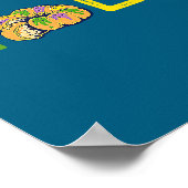 Nieuwe King Cake Mardi Gras Orleans Poster (Hoek)