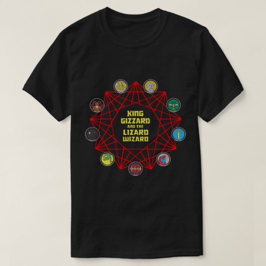 Nieuwe King-gizzard symbolen rockpsychedelic Class T-shirt (Design voorkant)