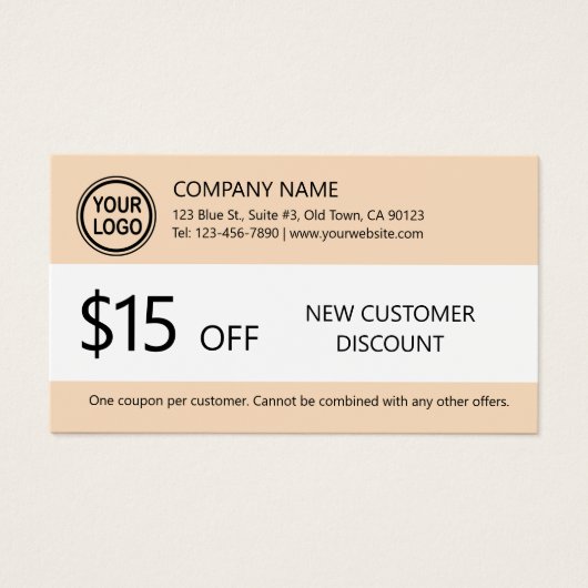 Nieuwe klant Korting op Kaart (Voorkant)