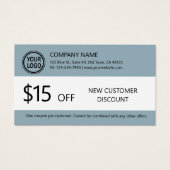 Nieuwe klant Korting op Kaart (Voorkant)