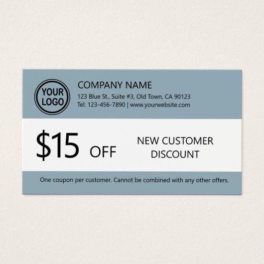 Nieuwe klant Korting op Kaart (Voorkant)