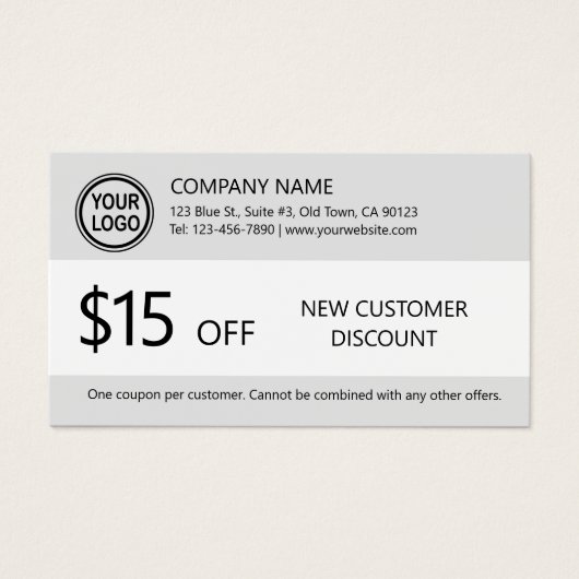 Nieuwe klant Korting op Kaart (Voorkant)