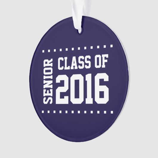 Nieuwe  klasse 2016 Ornament (voorkant)