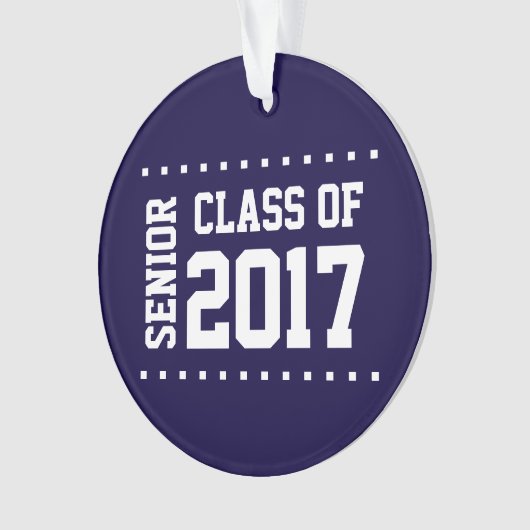 Nieuwe klasse van 2017 ornament (voorkant)