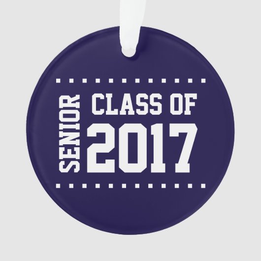 Nieuwe  klasse van 2017 ornament (voorkant)