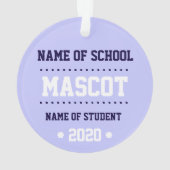 Nieuwe klasse van 2020-versiering ornament (achterkant)