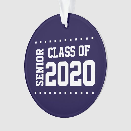 Nieuwe klasse van 2020-versiering ornament (voorkant)