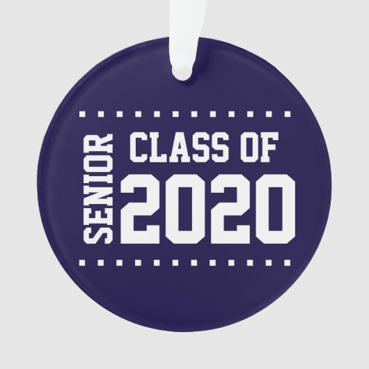 Nieuwe klasse van 2020-versiering ornament (voorkant)