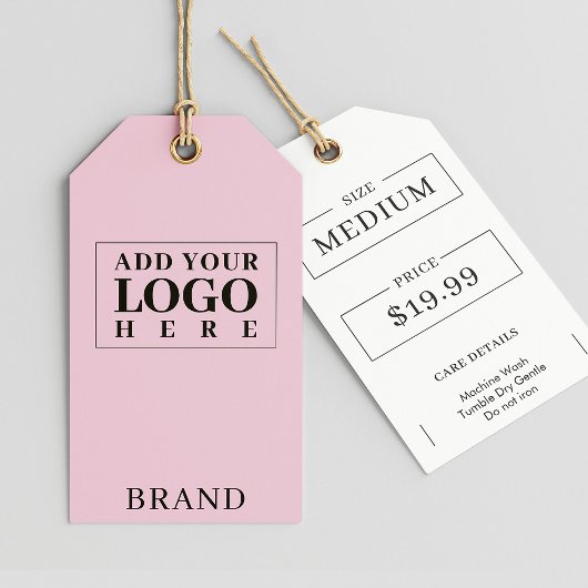 Nieuwe Kleding Logo Prijs Maat Hang Label Design Cadeaulabel