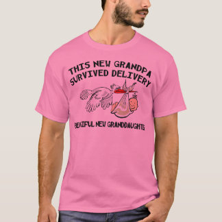 Nieuwe kleindochter - Nieuwe Opa T-Shirt