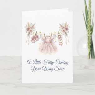 Nieuwe Kleine Fee Baby Zwangerschap Gift Card Kaart