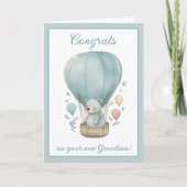 Nieuwe kleinkind gefeliciteerd kaart (Voorkant)