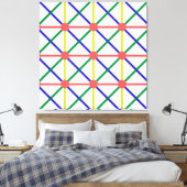 nieuwe kleurrijke cirkel, vierkant en rechthoek, p canvas afdruk (Insitu (Slaapkamer))