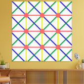 nieuwe kleurrijke cirkel, vierkant en rechthoek, p canvas afdruk (Insitu (Woonkamer))