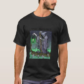 Nieuwe kluizenaar Tarot Kaart Grim Reaper Gothic D T-shirt (Voorkant)