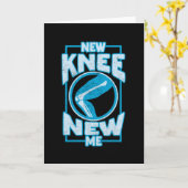 Nieuwe knie, nieuwe knie kaart (Gele Bloem)