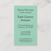 Nieuwe knoppen in Zee Green Visitekaartje (Achterkant)