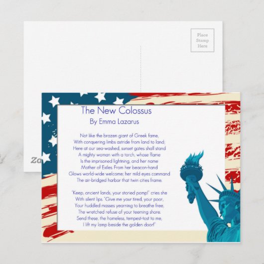 Nieuwe kolossus briefkaart (Voorkant / Achterkant)