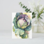 Nieuwe kool in Waterverven Feestdagenkaart (Staand voorkant)