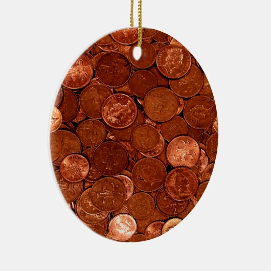 Nieuwe koperen munten keramisch ornament (Rechts)