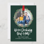 Nieuwe krans kerstkaart verhuisbericht (Voorkant)