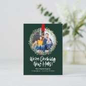 Nieuwe Krans Verhuisbericht Briefkaart (Staand voorkant)