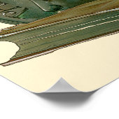 nieuwe kunst met een owl, munt en boek poster (Hoek)