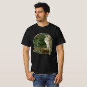  nieuwe kunst met een owl, munt en boek t-shirt (Voorkant volledig)
