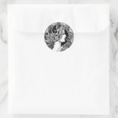  nieuwe kunst ronde sticker (Tas)
