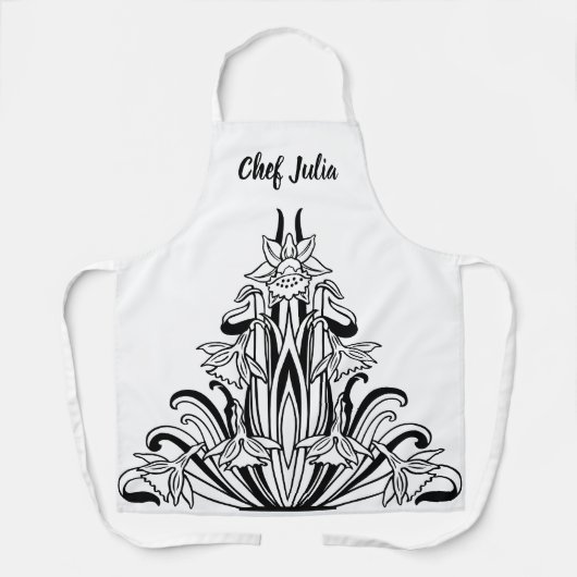  nieuwe kunstbloemen, floral nog leven schort (Voorkant)