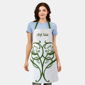  nieuwe kunstbloemen in hartvorm schort (Gedragen)