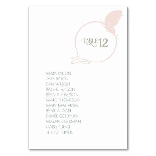  nieuwe kunstvlinder - Blush roze bruiloft Kaart (Achterkant)