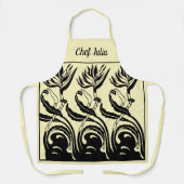  nieuwe kunstvogel van de Paradise Flowers Schort (Voorkant)