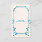  nieuwe kunstvogels met speciale trekvogels visitekaartje (Achterkant)