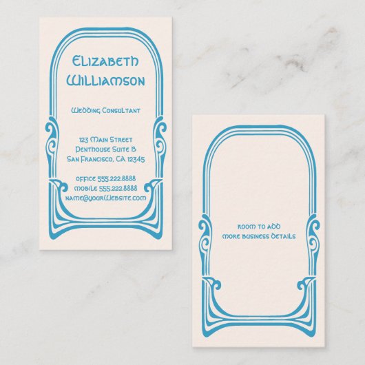  nieuwe kunstvogels met speciale trekvogels visitekaartje (Voorkant / Achterkant)