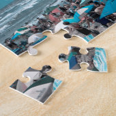 Nieuwe kustlijn van Jersey-strand Legpuzzel (Zijkant)