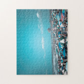 Nieuwe kustlijn van Jersey-strand Legpuzzel (Verticaal)