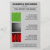 Nieuwe lancering Album - zwart Flyer (Achterkant)