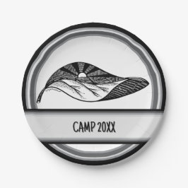 Nieuwe Leaf Horizon gepersonaliseerde camping pick Papieren Bordje