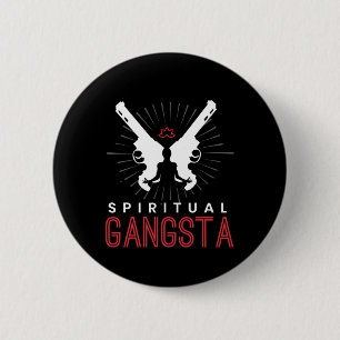 Nieuwe Leeftijd Spirituele Spiritualiteit Yoga Gan Ronde Button 5,7 Cm