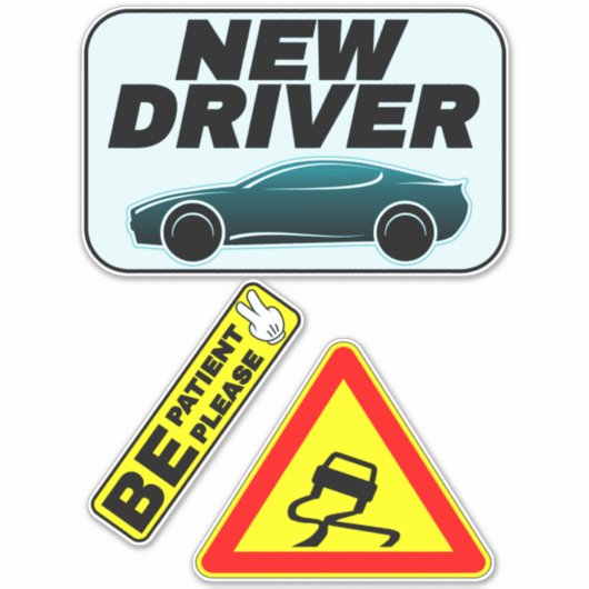 Nieuwe leerlingborden - Een nieuw stuurprogramma v Sticker (Voorkant)