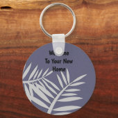 Nieuwe lef Silhouette Realtor voor thuiskoper Sleutelhanger (Voorkant)