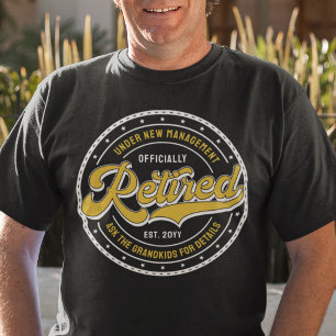 Nieuwe leiding vraagt kleinkinderen grappig gepens t-shirt
