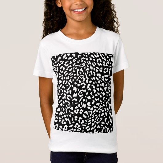 Nieuwe leopard-structuur 10 t-shirt (Voorkant)